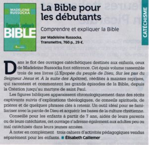 Bible recension Famille chrétienne
